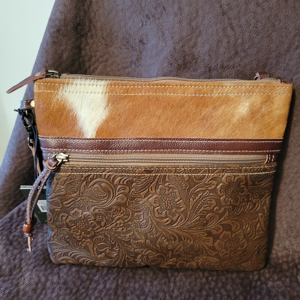 Leather & Cowhide Crossbody Bag